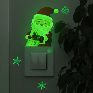 Autocollant Phosphorescent, Autocollant Pour Interrupteur P&egrave;re No&euml;l - Neuf