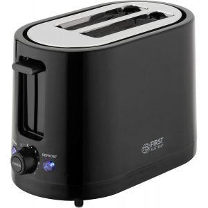 Grille-Pain 2 Fentes Courtes 750W, Toaster Pour 2 Tranches De Pain, Fonction Réchauffer Et Décongeler À 7 Niveaux, Chauffe-Vienno Rie, Ramasse-Miettes, Noir - Neuf
