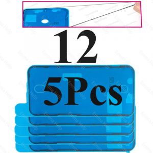 5 Pi&egrave;ces Autocollant &Eacute;tanche Pour Iphone 16 15 14 13 12 11 Xs Pro Maxxxr 8 7 6 Plus Joint Adh&eacute;sif Pr&eacute;-Coup&eacute; &Eacute;cran Lcd Cadre Bande Colle.5pcs 12. - Neuf