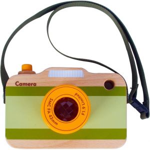 KALANKA-1, 2, 3 Ans Bambin en Bois Mini Faux Appareil Photo Jouet, garçons, Filles, Enfants accrocher Cou Accessoires de Photographie - Neuf