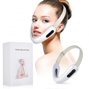Appareil De Beaut&eacute; Amincissant Pour Le Visage Par Vibrations &Agrave; Microcourant Haute Fr&eacute;quence, Masseur Facial Ems, Lifting Du Double Menton, Amincissement &Eacute;lectrique Du Visage En V Par Lumi&egrave;re Color&eacute;e - Neuf