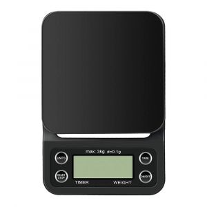Balance Num&eacute;rique De Cuisine Et De Caf&eacute; De Haute Pr&eacute;cision Avec Minuterie, Capacit&eacute; De 3 Kg, Portable, Facile &Agrave; Nettoyer, &Eacute;cran Lcd - Neuf