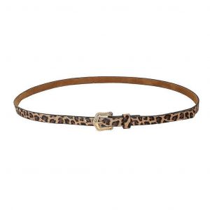 Ceinture Rétro Imprimé Léopard Pour Femmes Filles Mode Bande De Taille En Cuir Pu - Neuf