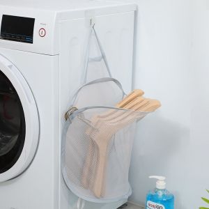 Lot De 2 Paniers À Linge Pliables En Maille Grise, Paniers À Linge Pliables, Paniers À Linge Sales Avec Poignées De Transport, Faciles À Ouvrir Et À Plier À Plat Pour Le Rangement, Les Odeurs-Générique - Neuf