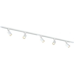 Subzonal-Focus Iii &iquest; Syst&egrave;me D&iquest;&Eacute;clairage Led Monophas&eacute; &iquest; 3 Rails De 1m (300cm) &iquest; 5 Spots Gu10 Orientables &iquest; Blanc &iquest; Plafonnier Moderne &iquest; Pour Cuisine, Salon, Salle &Agrave; Manger - Neuf