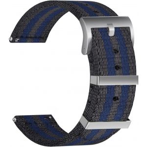 Kal-Nylon Bracelet Montre Bracelet Montre Armée Militaire - 18mm, 20mm, 22mm, 24mm Montre Bracelet Avec Acier Inoxydable Boucle - Neuf