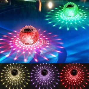2 Pièces Lampe Flottante Piscine Solaire, 7 Couleurs Lumière De Piscine Flottante, Lampes Solaires Flottantes Pour Piscine, Lumière Piscine Flottante Pour Piscines, Fêtes, Étangs, Pelous - Neuf