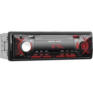 Autoradio 1 Din Bluetooth 5.0 Car Radio Avec Bluetooth Mains Libres Fm Radio/2 Usb/Tf/Aux In/Rca Autoradio 1 Din Mp3 Player R&eacute;cepteur St&eacute;r&eacute;o De Voiture Charge Rapide - Neuf
