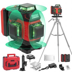Laser Niveau 360&deg; Vert ,5400mAh Autonivelant, Portable et L&eacute;ger - Neuf