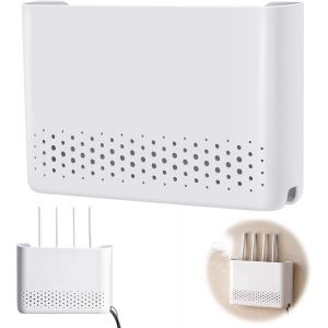 Boîte de rangement pour routeur, cachette de routeur, armoire WiFi, routeur, boîte de rangement, étagère Wi-Fi, tenture murale, câble TV, cachette, boîte wifi, boîte de rangement pour routeur, câble - Neuf