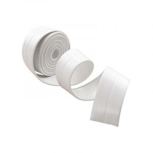 320x3.8CM Ruban de douche Bande d'étanchéité Joint de douche Salle de bain joint en silicone blanc Ruban de masquage baignoire PE cuisine autocollante Calfeutrage d'angle - Neuf