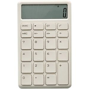 LETNERNY-Calculatrice De Base, Mini Calculatrice De Poche De Style Rétro, Calculatrice De Bureau À Touches Claires Pour Le Bureau, L'École, La Maison Et Le Travail (Blanc) - Neuf