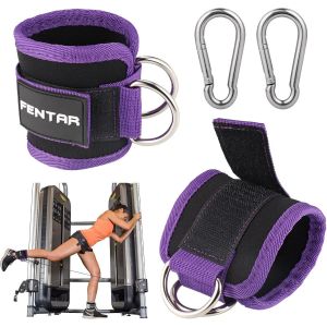 2pcs Sangle Cheville Musculation Poulie R&eacute;glable Gymnastique,Bande De Support Cheville Sangle,Bande Poignet Musculation Sangle De Levage Prot&egrave;ge Poignet Support Machine &Agrave; C&acirc;ble.[K574] - Neuf