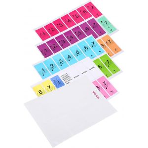 ChenQuanSarl-Autocollants Amovibles Pour Notes De Clavier &Eacute;lectronique De Piano &Agrave; 88 Touches Blanches Pour D&eacute;butants Avec Design 2 En 1 (Colorful) - Neuf