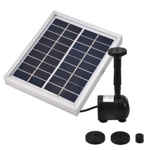 HJLIAN Pompe a eau submersible solaire miniature sans balais 2 W pour fontaine d'aquarium et etang - Neuf
