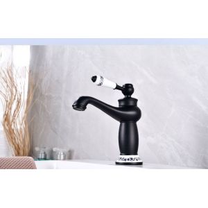 Black Chaude et Froide Robinet de Bassin de salle de Bains Rétro, Toilettes Rustiques Robinet de Bassin - Neuf
