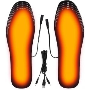Rechargeable Par Usb Semelles Chauffantes,Taille 41-46 Peut Être Coupé Semelles Chauffantes, Chauffe-Pieds, Machine Thermique Semelles De Coupe Pour L'hiver, La Chasse, Le Ski, La Pêche, La Randonnée - Neuf