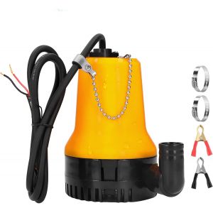 Pompe à Eau Pompe Vide Cave DC 12V Pompe Submersible 4200L/H 50W Pompe Immergée per Puits Pompe Arrosage Pompe D'évac Pompe de Bassin Portatile avec câble de 2,3M per Laghetto Piscina Jardin - Neuf