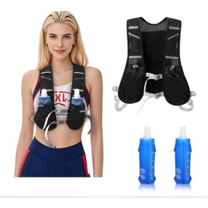Gilet Dhydratation Trail Running, Gilet Hydratation Running Avec 2 Soft Flask 500 Ml, Sac Hydratation Running Pour Femmes Et Hommes, Gilet De Course À Pied Réglable Pour Cyclisme, Randonnée - Neuf