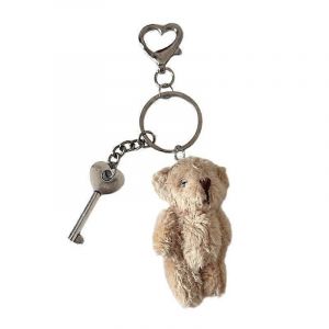 Porte-cles en peluche en forme d'ours mignon, porte-cles en peluche, poupees en peluche, porte-cles pendentifs - Neuf