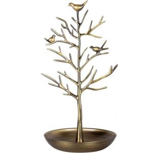 Présentoir À Bijoux, Porte-Boucles D'oreilles, Présentoir À Bagues, Oiseaux, Arbre, Organisateur De Colliers (Ancien Cyan) - Neuf