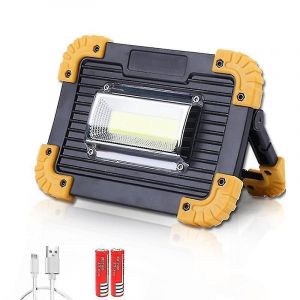 Lampe De Travail Led Cob Ultra-Lumineuse Portable Pour L'extérieur - Neuf