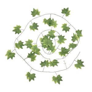 12 Pcs 7.5Ft Feuilles d'&eacute;rable artificiel Vignes suspendues,Fausses plantes suspendues Guirlande de lierre pour jardin Weddi - Neuf