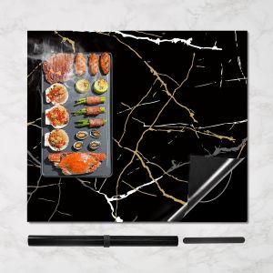 Ayuhr-Protection Plaque Induction 61x53 Cm,Protection Plaque De Cuisson Magnétique, Protege Plaque Induction Silicone Anti-Rayures Pour Cuisinière À Induction (Jaune, 61x53cm) - Neuf