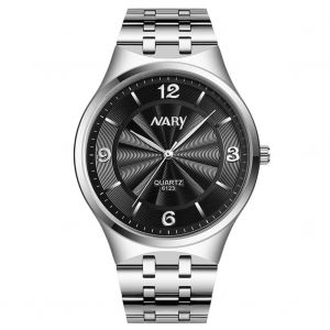 Nary Trendy Hommes Femmes Cadran Rond Affichage Analogique Quartz Couple Montre-Bracelet (Blcak Pour M&acirc;le) - Neuf