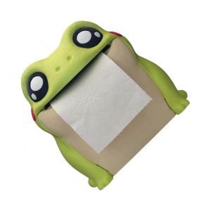 Bo&icirc;te a mouchoirs en forme de grenouille, distributeur de mouchoirs portable, porte-serviettes decoratif pour la cuisine, la salle de bain ou le bureau - Neuf