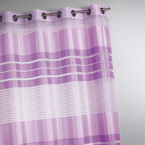 Voilage Fantaisie &Agrave; Rayures Horizontales - Neuf