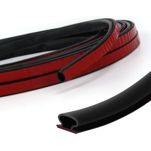 Noir Joint Caoutchouc Porte Entree 10mm*6mm*6m-Auto-Adhésif Anticollision Joint Fenetre Isolation-Étanche-Pour Isolation De Cadre De Porte-Facile À Couper À La Taille Désirée - Neuf