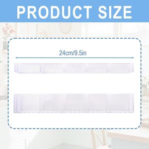 Porte-Paille En Acrylique 24Cm Pour Porte D'Armoire,Organisateur R&eacute;utilisable Pailles Avec Adh&eacute;sif Ultra Collant Rangement Accessoires Cuisine Support Pour Pailles & Ustensiles - Neuf