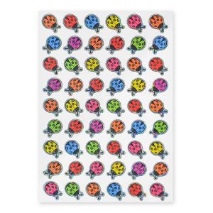 Stickers Époxy Pailletés Coccinelles 1 X 1,4 Cm 54 Pièces - Neuf