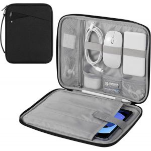 KAL-Housse De Protection 9-11 Pouces Avec Poignée, Sac De Voyage Rembourré Pour Nouvel Ipad Air 11 Pouces M3 2025, Ipad A16 11"", Ipad Pro 11 M4, Ipad 10/9/8/7, Tab S9/S8 11, Noir - Neuf