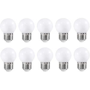 Kal-E27 G45 Ampoule Led 2w Blanc Chaud, Imperméable, 2w G45 Ampoule Écoénergétique, Ampoule Mini Globe, Pour Noël, Halloween, Décoration De Fête De Mariage, Ac 220-240v, 10 Paquets - Neuf