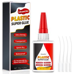Colle 35g,Colle Ultra-Résistante pour Réparation Haute Résistance,Adhésif Transparent Résistant à l'Eau et à la Chaleur pour PLA,Impression 3D,Jouets,Voiture,ABS,PVC,Kits - Neuf