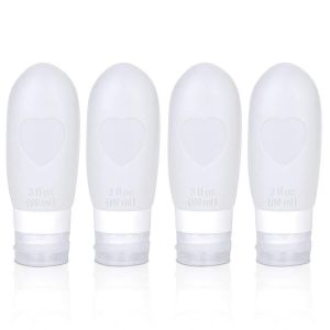 Bouteilles De Voyage En Silicone,Bouteille De Voyage 4 Pcs Ensemble De Bouteilles De Voyage En Silicone Tsa - Neuf