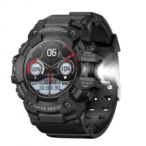 Montre Connectée Sport Étanche Avec Suivi Santé Et Rappels D'appels Noir Yonis - Neuf