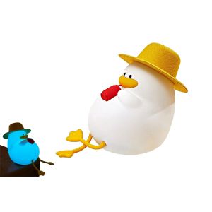 Veilleuse Canard Tactile Rechargeable Avec Lampe De Chevet Pour Enfants, Luminosit&eacute; R&eacute;glable Et Support Pour T&eacute;l&eacute;phone. - Neuf