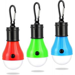 Lampe De Camping,3x Lanterne De Camping Led À Piles Lampe De Camping Portable Lampe De Tente Lumière D'urgence Étanche Pour Le Camping - Neuf