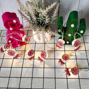 Guirlande Lumineuse De Bonbons De Noël Ghyt,8,5 Pieds Décorations De Noël Guirlandes Lumineuses Avec 10 Luettes - Neuf