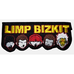 Patch Thermocollant Limp Bizkit 5 Menbres 11.5x4.5 Cm Ecusson - Neuf