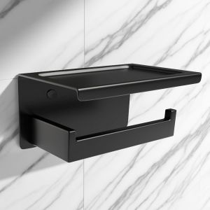 CMWX-Porte-Papier Toilette Support Mural,Acier Inoxydable Porte Rouleau Papier Toilette avec étagères Spacieuses,pour Toilettes et Salle de Bain,Rangement,Cuisines - Neuf