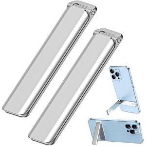Aluminium Support T&eacute;l&eacute;phone 2pack,Ajustable Support Telephone Bureau Vertical Et Horizontal Compatible Pour T&eacute;l&eacute;phone Portable,Bureau, D'autres Smartphones Ipad,Tablets Et Plus-Argent - Neuf