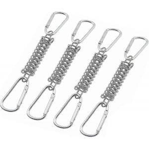 4pcs ensemble de fixation d'auvent ressort de tension,boucle de ressort d'auvent à ressort en alliage,kit de fixation de voile d'ombrage robuste - Neuf