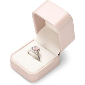 Bo&icirc;te &Agrave; Bagues Rangement Des Bagues Bo&icirc;te &Agrave; Bijoux Rangement Des Bijoux Bo&icirc;te Cadeau Pour Mariage Demande En Mariage(Blanc) - Neuf