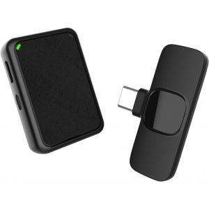 Micro Cravate Sans Fil,Gimpro Mb1(C)2.4Ghz&iquest;Type-C&iquest;Microphone De Poche Plug&Play Avec Sourdine &Agrave; 1 Pression Et 3 Modes De D&eacute;bruitage Pour Les Vid&eacute;os D'Enseignement,Micro-Cravate-Sans-Fil-Smartphone - Neuf