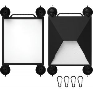 Starlink Mini support &agrave; ventouse 2 en 1 en silicone de protection avec 4 ventouses puissantes pour Starlink Mini Travel pour voiture, bateau, camping-car - Neuf