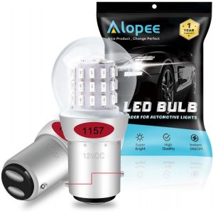 Fchhk-Ampoule P21/5w Led 1157 Bay15d Rouge Double Fonction - 39 Smd 3014 12v 1016 1034 7528 2057 2357 Pour Ampoule Led Feu Stop Et Position - Lot De 2 Pièces - Neuf